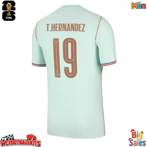 France Theo Hernandez #19 Replica Away Stadium Shirt World Cup 2026 Short Sleeve